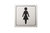 Metl-Stik "WC nainen" 9x9 cm
