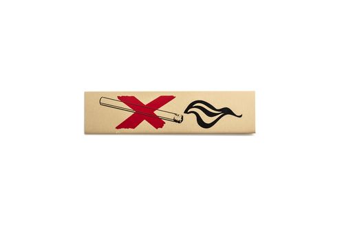 Metl-Stik "Tupakointi kielletty (s)" 2x8 cm - "No Smoking" (s)