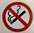 Tupakointi kielletty -tarra 10 cm