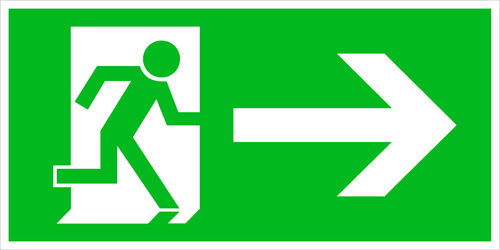 Exit sign 15 x 30 cm